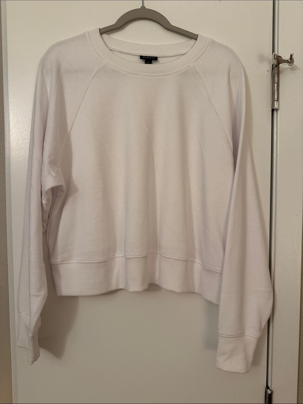 torrid White Crew Neck Sweatshirt